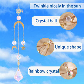 Worgree Christmas Tree Crystal Suncatcher adds festive sparkle to holiday decor