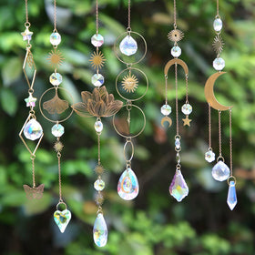 Worgree Colorful Crystal Suncatcher Window Pendant brings vibrant rainbows to your window
