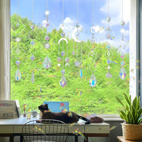 Worgree crystal prisms refract light to create colorful rainbows