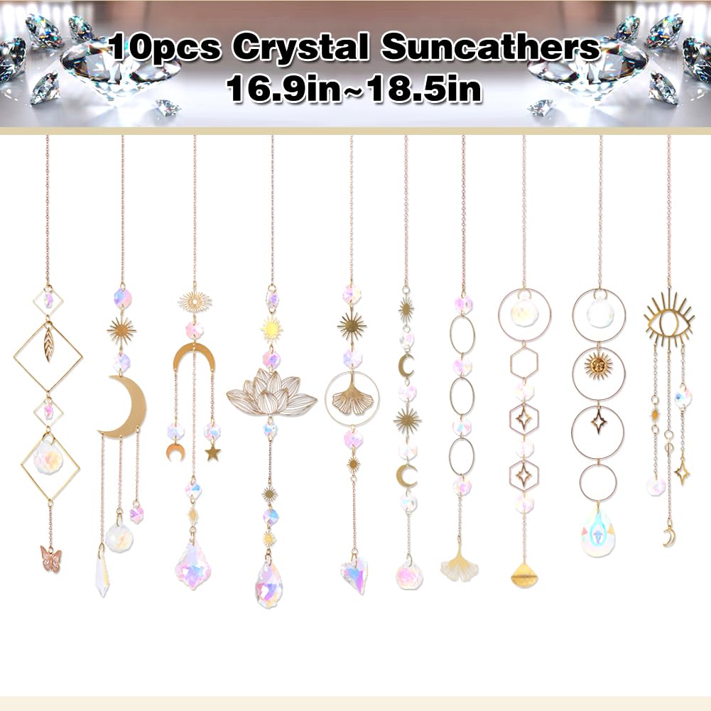 Worgree crystal suncatcher rainbow maker casts colorful light across rooms.