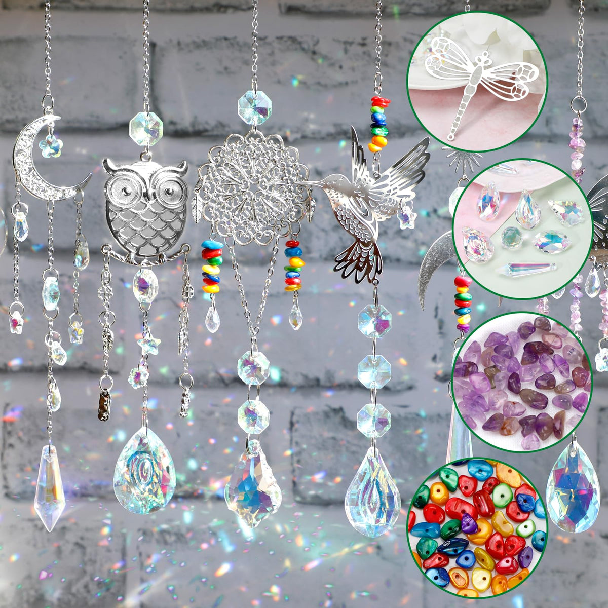 Worgree suncatcher kit with instructions and transparent storage box