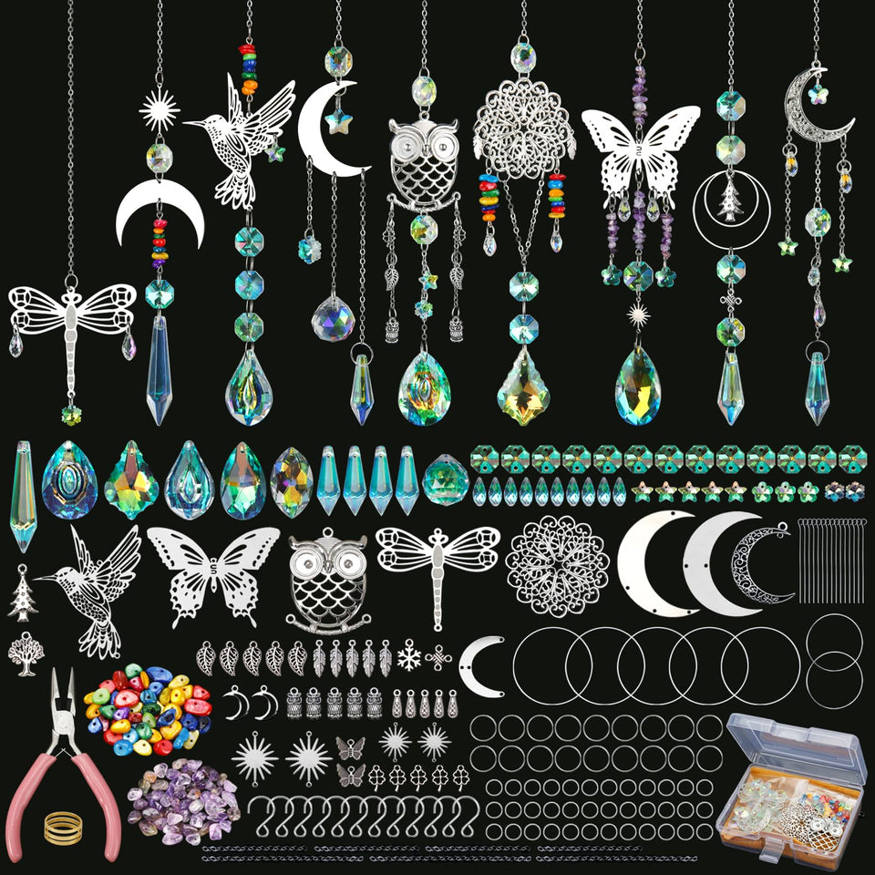 Worgree DIY suncatcher kit accessories organized for creative crafting