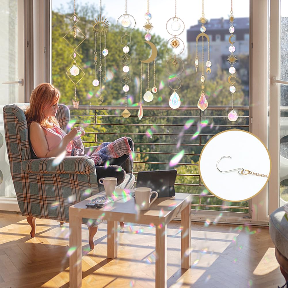 Worgree hanging crystal suncatchers for windows brighten indoor spaces.