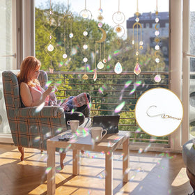Worgree hanging crystal suncatchers for windows brighten indoor spaces.