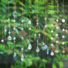 Worgree sun catcher lengths 16.9–18.5 inches for versatile hanging options.