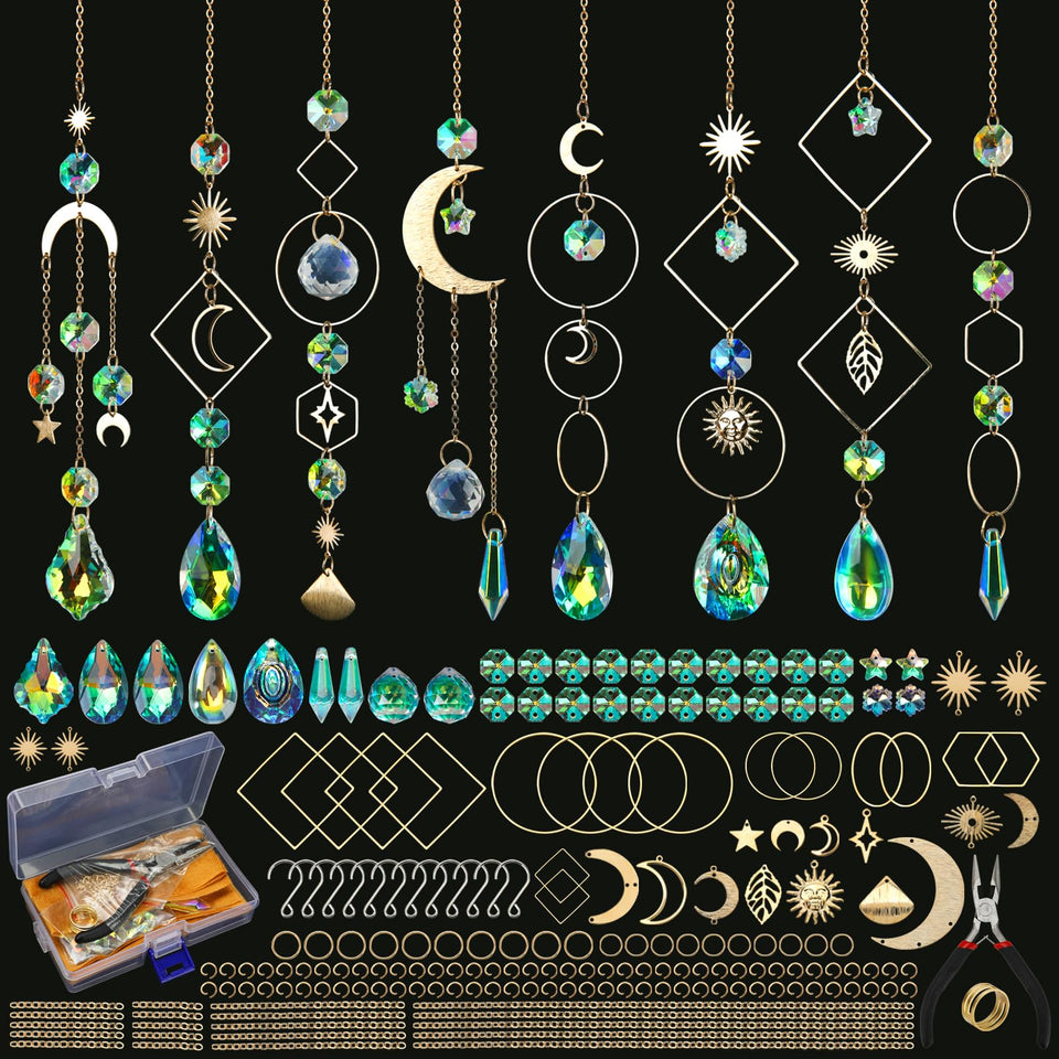 Worgree Sun Catcher Kit assembly with colorful beads for DIY window decor.