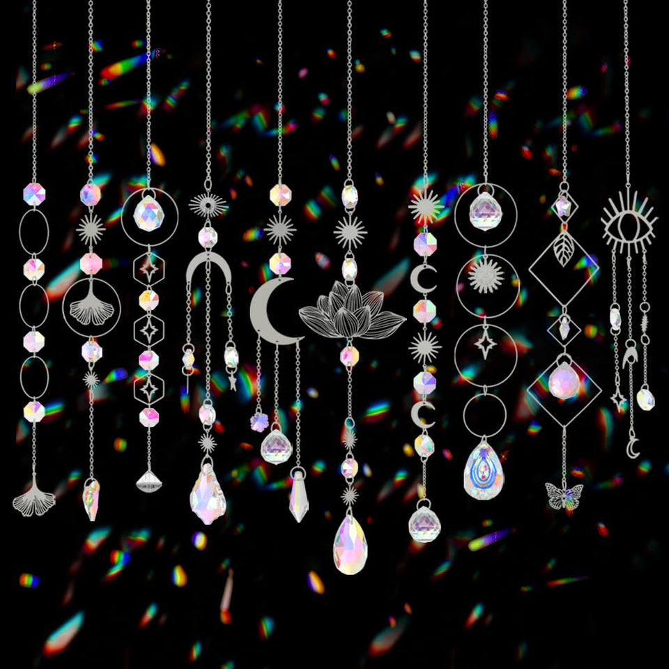 Worgree sun catcher prism pendant reflects sunlight to brighten indoor spaces