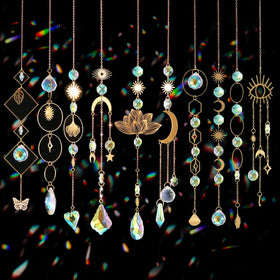Worgree Sun Catchers 10-piece set sparkle with rainbow reflections.