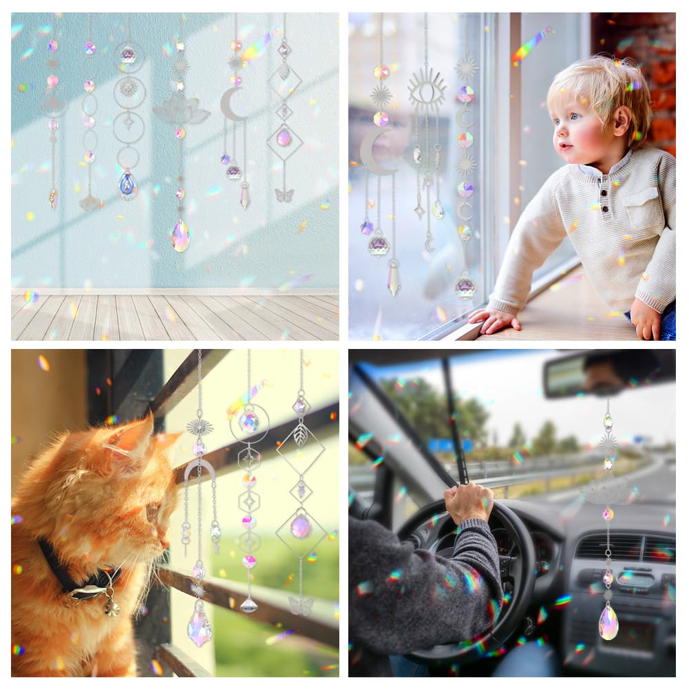 Worgree indoor window suncatcher designs brighten rooms with rainbows