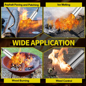 WorkBless chemical-free weed burning option for eco-friendly outdoor care.