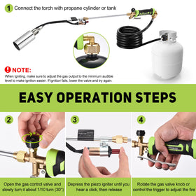 WorkBless weed torch features upgraded ignition for easy one-handed lighting.