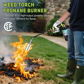 WorkBless flame tool supports weed and brush burning, ice melting, and more.