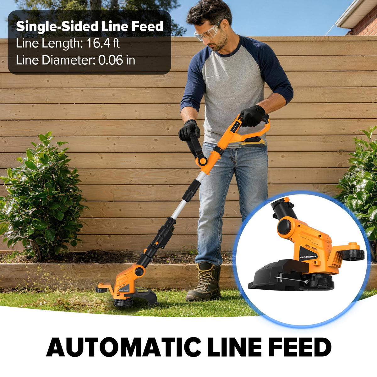 Worklife auto line feed system enabling continuous trimming