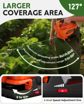 WorkNeon handheld tool demonstrates adjustable torque for light seeds to dense salt.