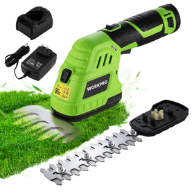 WORKPRO 12V grass shear in use delivers precise edge trimming.