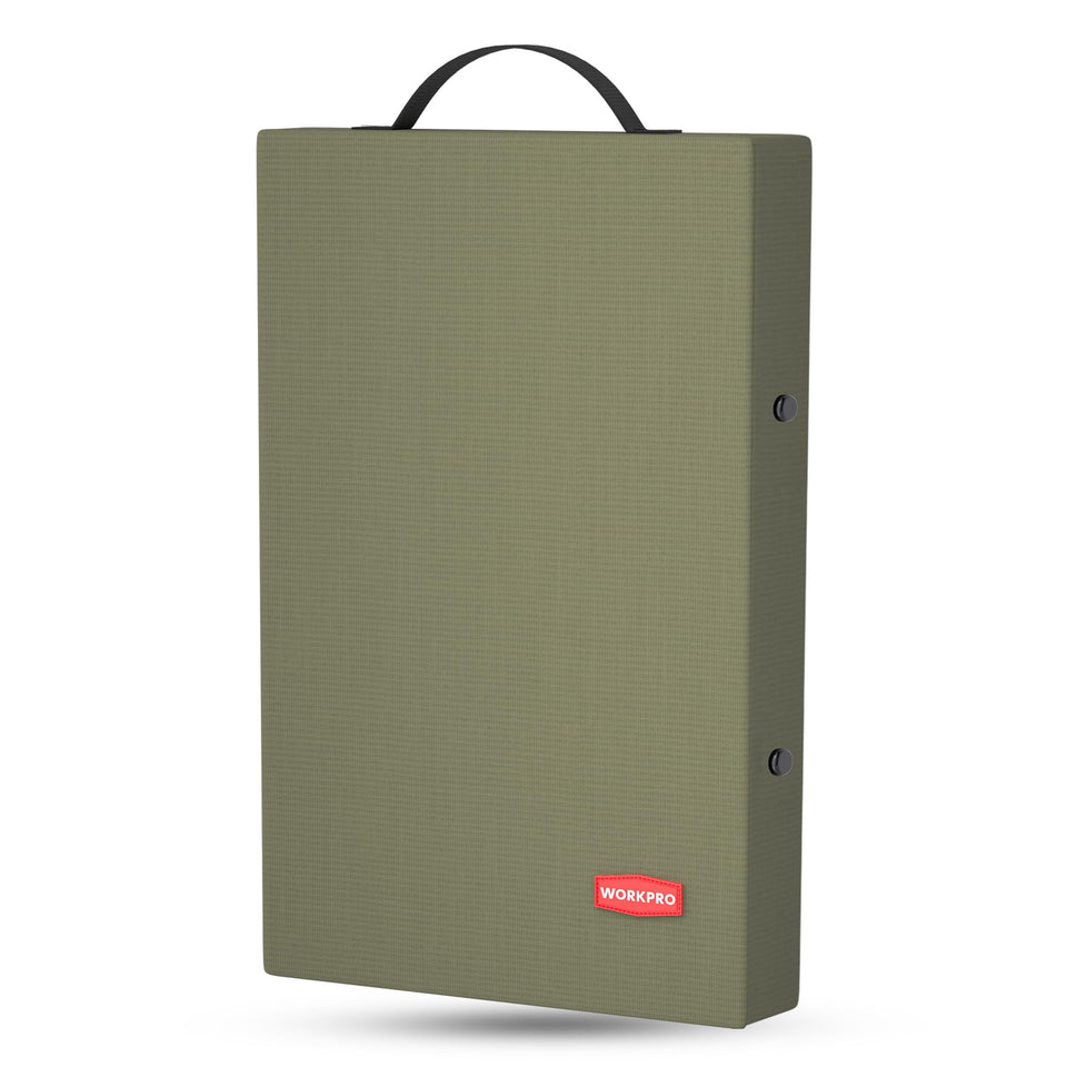 WORKPRO 17-inch kneeling pad with thick foam for gardening comfort.