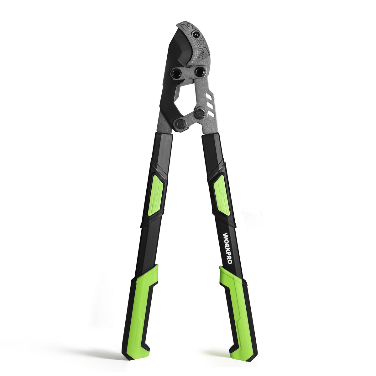 WORKPRO 26-33 inch extendable anvil lopper with telescoping handles for versatile pruning.
