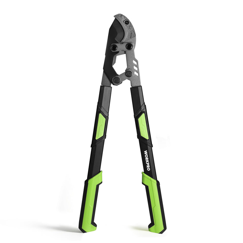 WORKPRO 26-33 inch extendable anvil lopper with telescoping handles for versatile pruning.