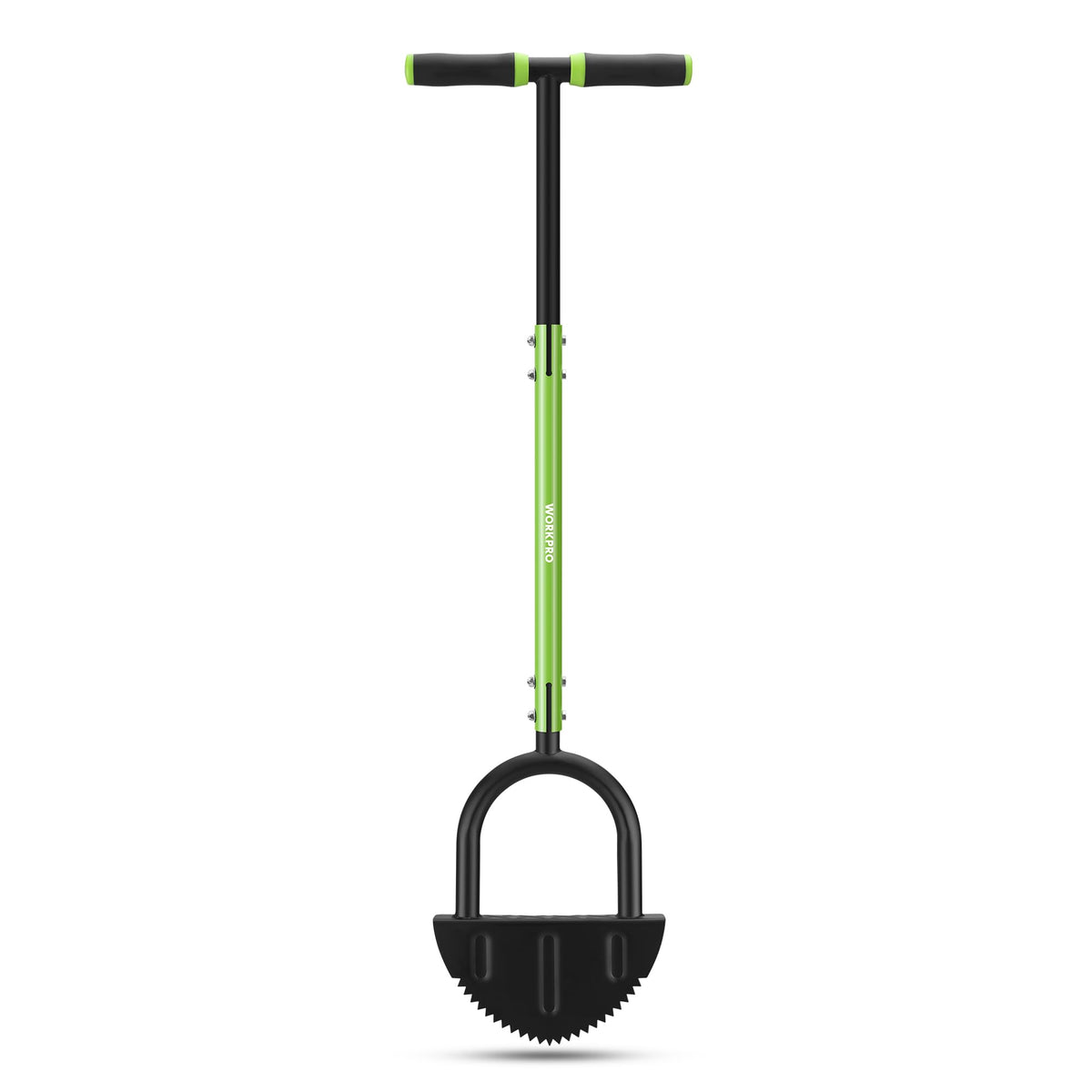 WORKPRO 40-Inch Edger handle grip for ergonomic, smooth border edging.