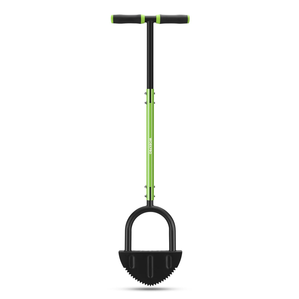 WORKPRO 40-Inch Edger handle grip for ergonomic, smooth border edging.