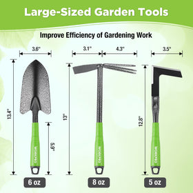 WORKPRO 5-tine rake ideal for soil prep and debris removal.