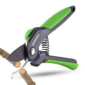 WorkPRO 8.5-inch bypass pruner blade close-up for clean cuts
