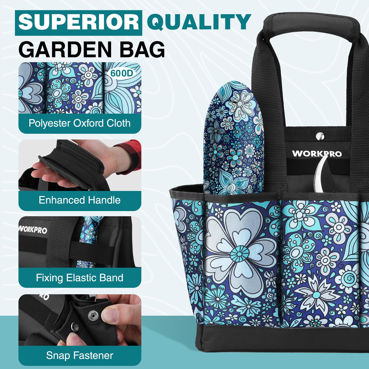 WORKPRO aluminum gardening tools resist rust for long-lasting outdoor use