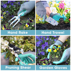 WORKPRO aluminum garden tool set pruner with sharp blade for clean cuts