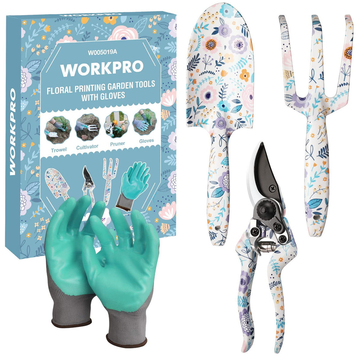 WORKPRO aluminum garden tool set trowel for precise planting and digging