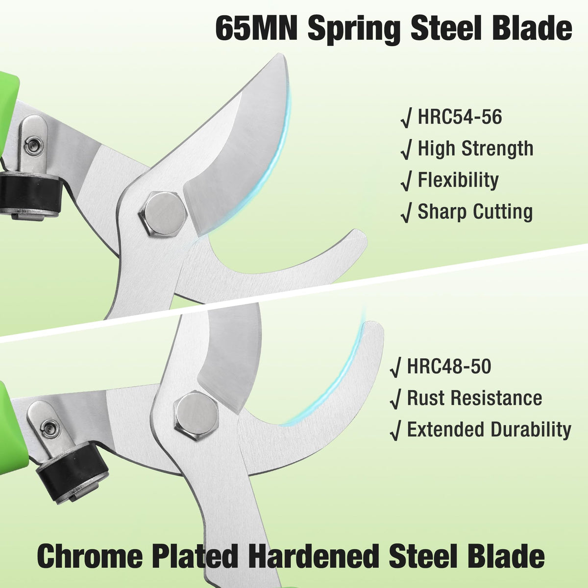 WORKPRO Bypass Lopper ergonomic anti-slip handle ensures secure grip during pruning tasks.