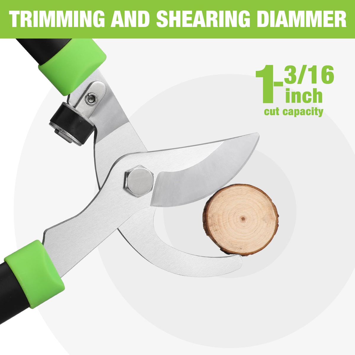 WORKPRO Bypass Lopper shock absorbing buffers reduce vibration for comfortable pruning.
