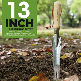 WORKPRO 13-inch tool for compact storage in shed