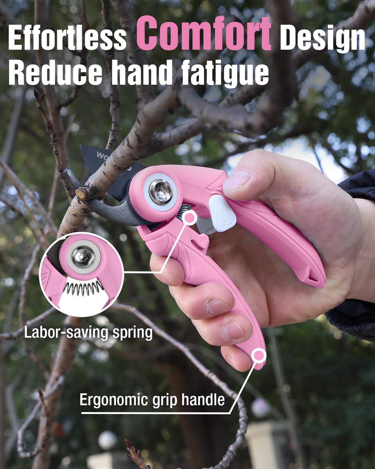 WORKPRO compact garden tool ideal for potted plants and tight spaces