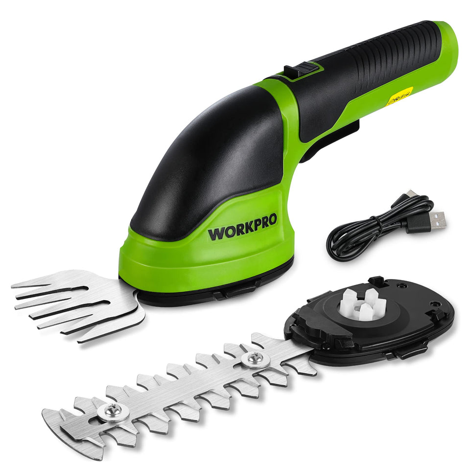 WORKPRO cordless grass shear for precise edging and trimming