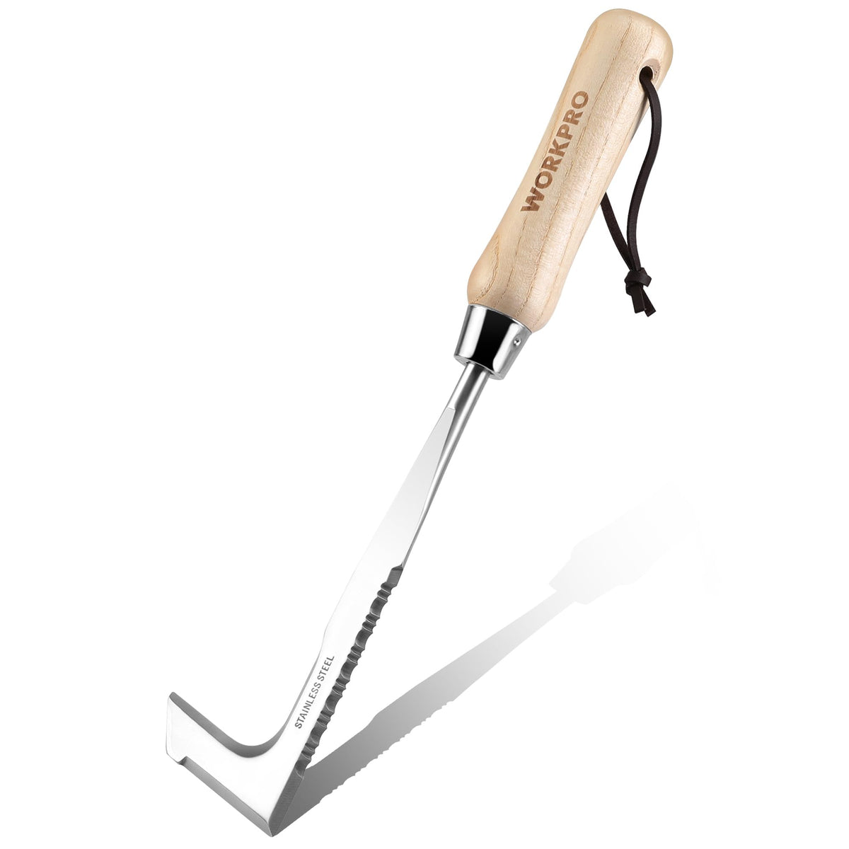 WORKPRO Crack Weeder with L-shaped blade for precise crack clearing and edging.