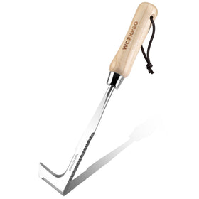 WORKPRO Crack Weeder with L-shaped blade for precise crack clearing and edging.