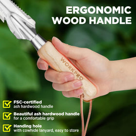 WORKPRO depth mark ruler aids precise planting