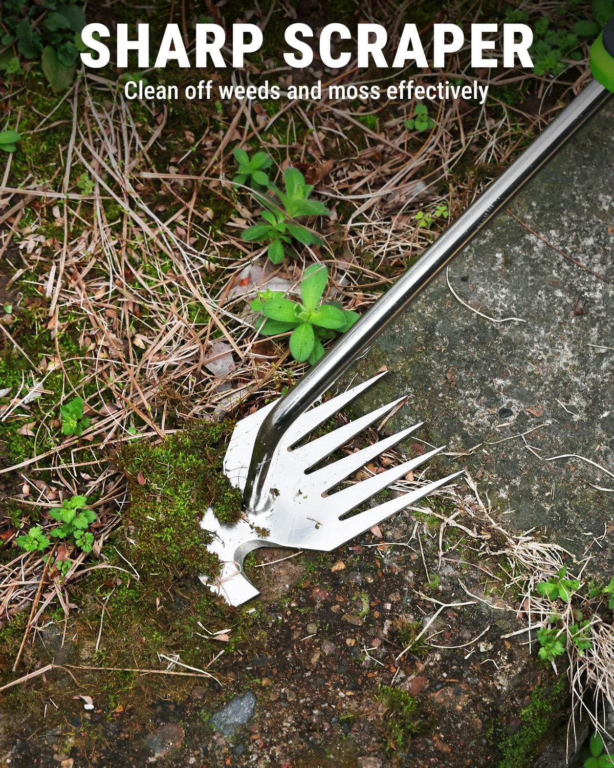 WORKPRO multi-functional tool supports digging and transplanting beyond weed removal.