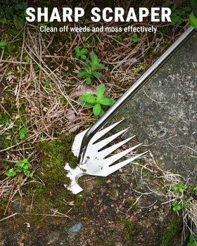 WORKPRO multi-functional tool supports digging and transplanting beyond weed removal.