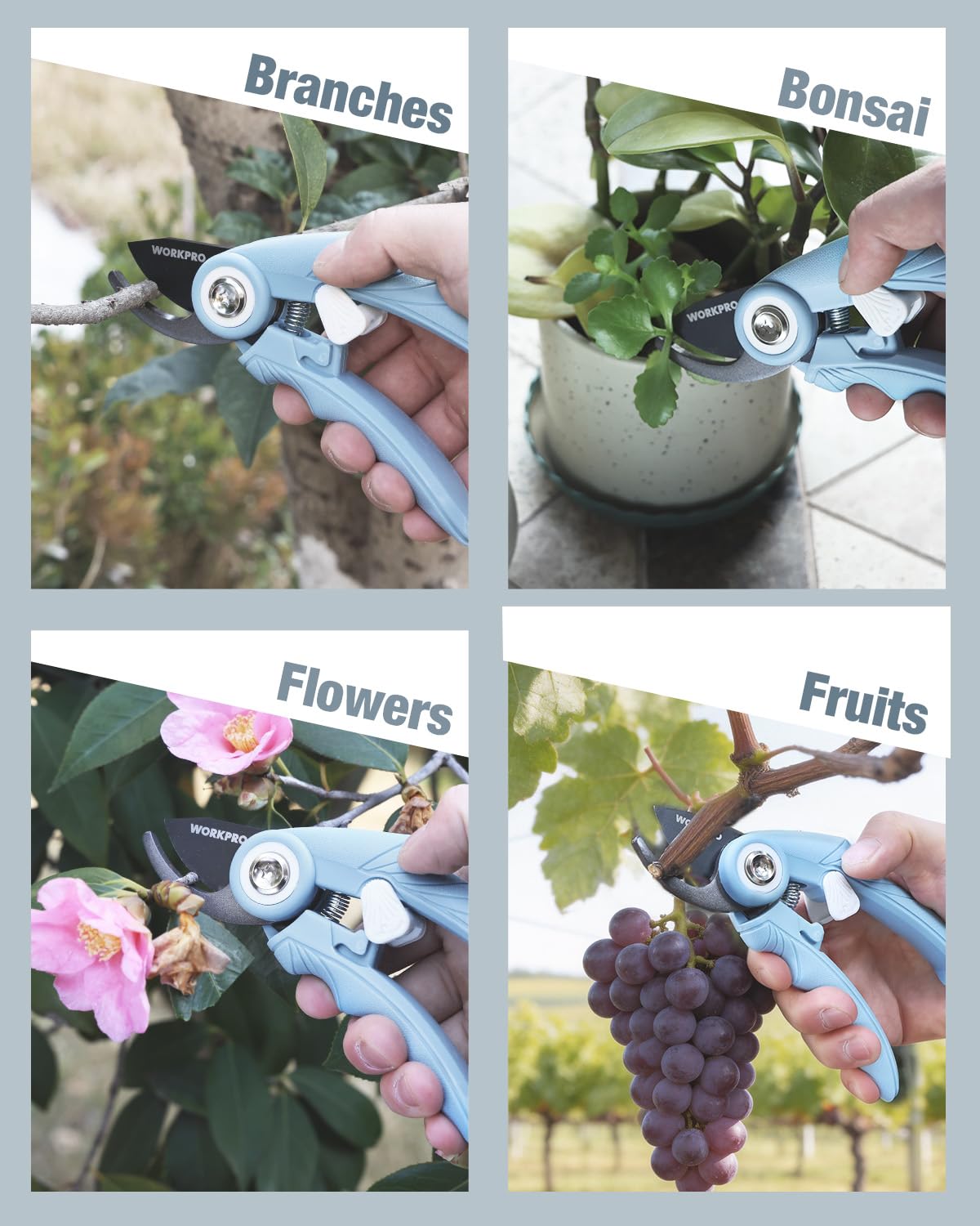 WORKPRO easy-clean design supports quick maintenance after gardening tasks.
