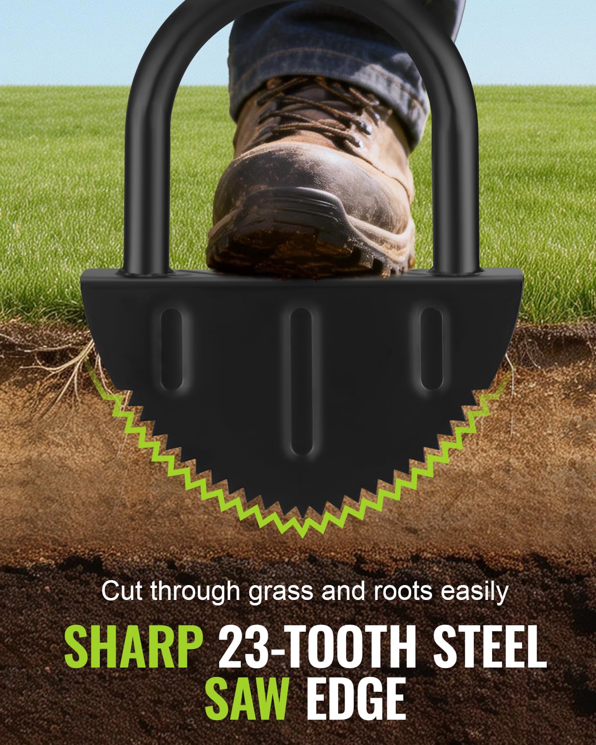 WORKPRO Edger steel construction demonstrates durable, long-lasting performance.