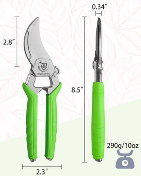WORKPRO ergonomic handle for comfortable grip during pruning