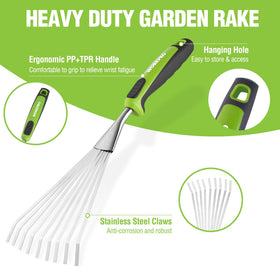 WORKPRO ergonomic soft-grip handle provides comfortable control during long sessions.