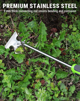 WORKPRO ergonomic soft-grip handle reduces hand fatigue during longer weeding sessions.