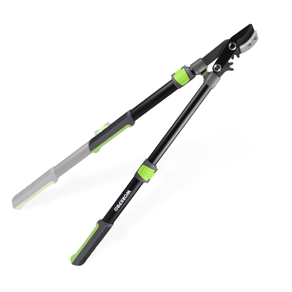 WORKPRO extendable anvil lopper extended handle reach for high branches