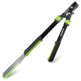 WORKPRO extendable bypass lopper in use, adjustable reach for tall branches pruning