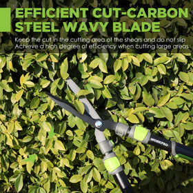 WORKPRO Extendable Hedge Shears extended handles reach tall hedges