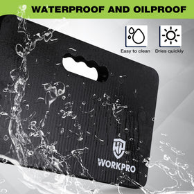 WORKPRO kneeling pad 1.5-inch foam delivers comfortable support for knees.