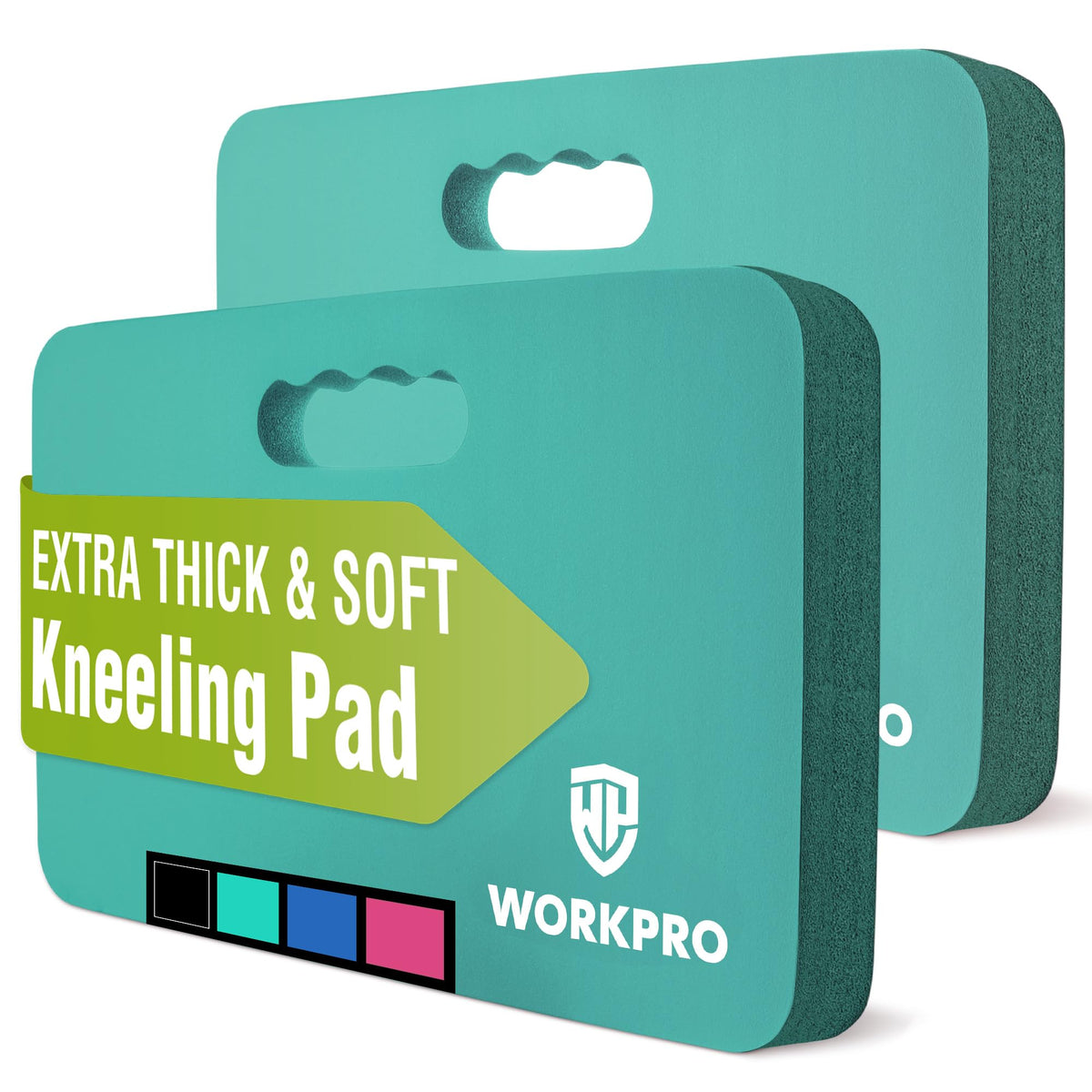 WORKPRO kneeling pad with 1.5-inch foam cushioning for comfortable kneeling tasks