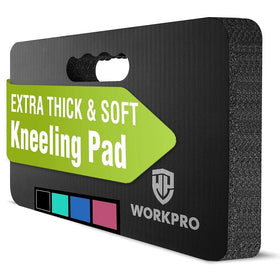 WORKPRO Extra Thick Kneeling Pad front view highlights cushioned comfort for long kneeling tasks